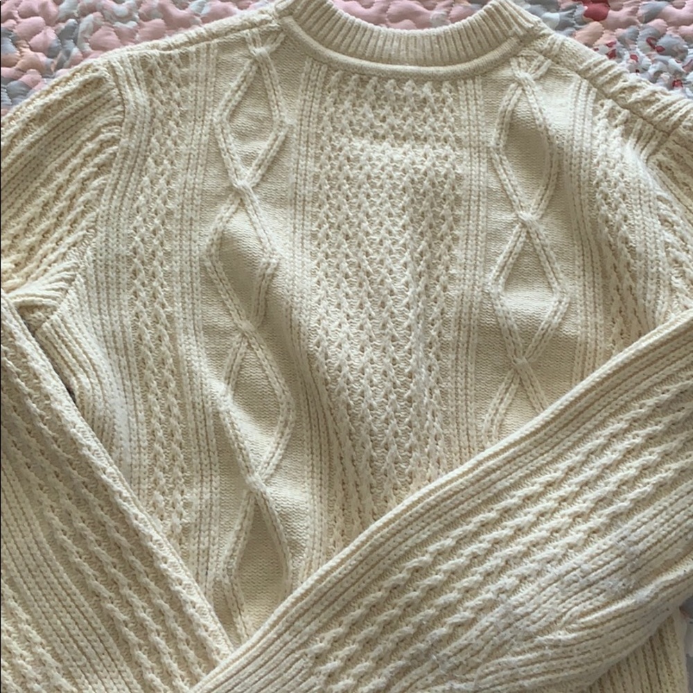Mens** gap cream colored sweater